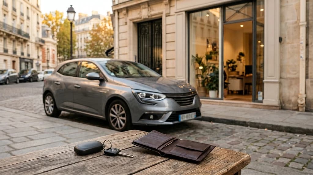 Location de voiture sans carte de crédit à Paris